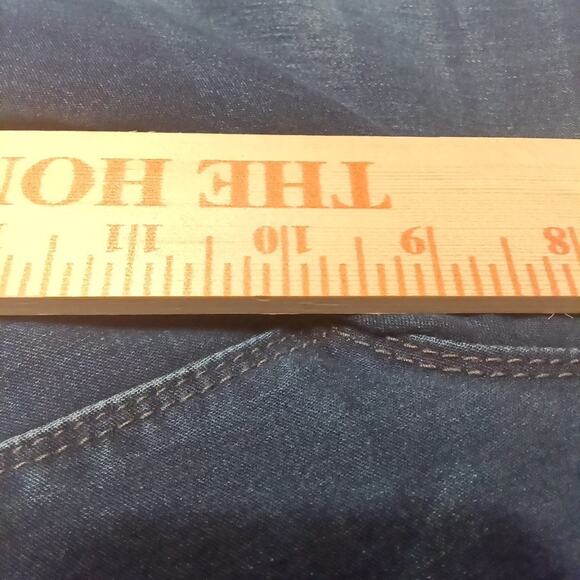 Seven7 Women's Blue Jeans Rocker Slim Size 14 Dark Wash Low Rise Boot Cut - Picture 4 of 11